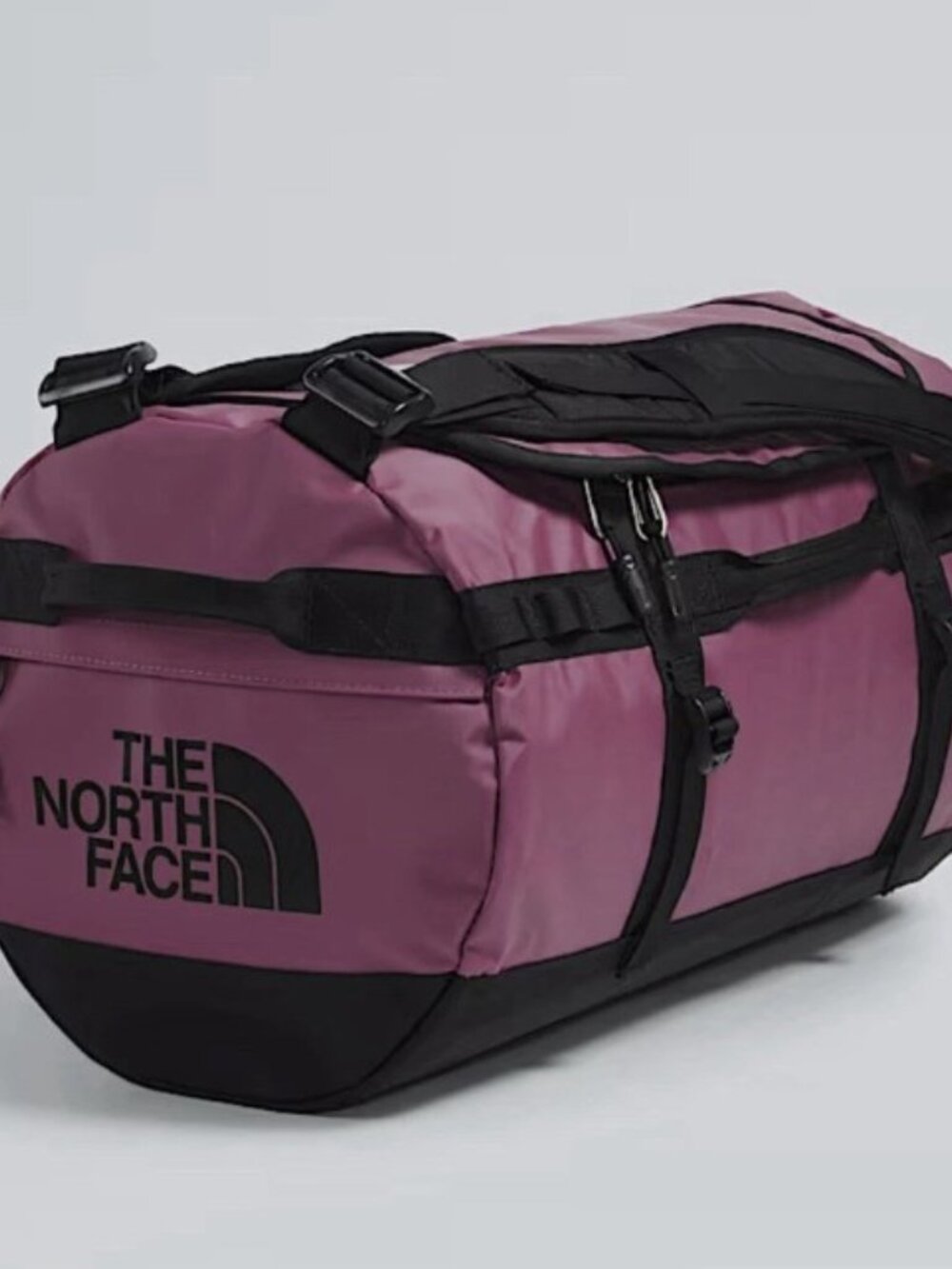 The North Face Base Camp Duffel Bag Size Small 50L Cyber Berry TNF Black
